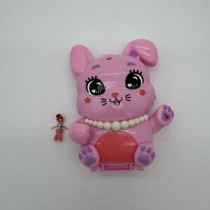 Polly Pocket Tea Party Bunny Compact Playset W Figure Accessories